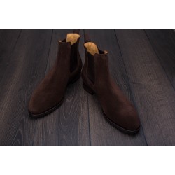 TLB Artista Chelsea Boot Dark Brown suede | Skolyx