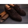 TLB Artista Peak Quarter Derby Dark Brown Suede | Skolyx