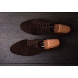 TLB Artista Peak Quarter Derby Dark Brown Suede | Skolyx