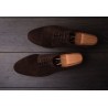 TLB Artista Peak Quarter Derby Dark Brown Suede | Skolyx