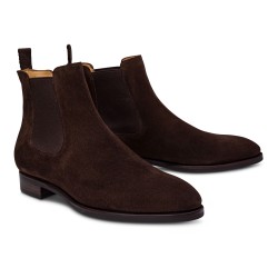 TLB Artista Chelsea Boot Dark Brown suede | Skolyx