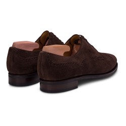 TLB Artista Peak Quarter Derby Dark Brown Suede | Skolyx