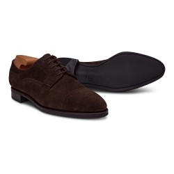 TLB Artista Peak Quarter Derby Dark Brown Suede | Skolyx