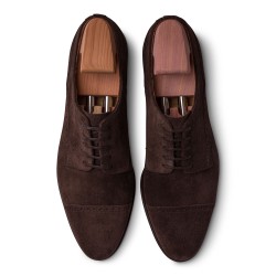 TLB Artista Peak Quarter Derby Dark Brown Suede | Skolyx