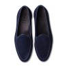 Yanko classic Belgian loafer navy reverse kudu suede