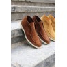 Yanko Traveler Shoes medium brown suede | Skolyx