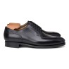 TLB Artista Reverse Stitch Toe Derby Black Hatch Grain