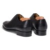 TLB Artista Reverse Stitch Toe Derby Black Hatch Grain