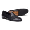 Yanko classic Belgian loafer black deerskin