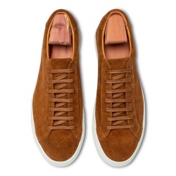 Skolyx Premium sneaker in medium brown suede | Skolyx