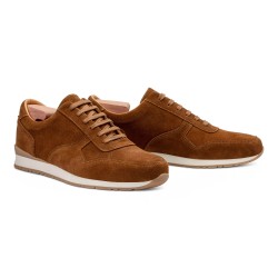 Skolyx premium-trainers i mellanbrun mocka | Skolyx