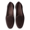 Yanko Traveler Belgian Loafer dark brown reverse kudu suede with dark sole