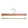 Premium pant hanger in cedar wood with engraving