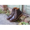 Midas x Skolyx x Dr. Sole Cap toe service boot dark brown pull-up