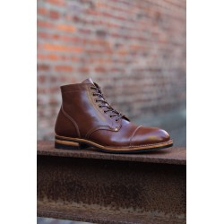 Midas x Skolyx x Dr. Sole Cap toe service boot brown pullup