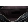 Briefcase in black vegetable tanned leather | Skolyx