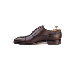 Cap toe balmoral oxford brunmelerad