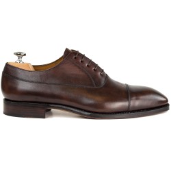 Cap toe balmoral oxford brunmelerad