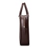 Leather briefcase dark brown