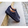 Skolyx Premium sneaker in navy suede with navy sole | Skolyx