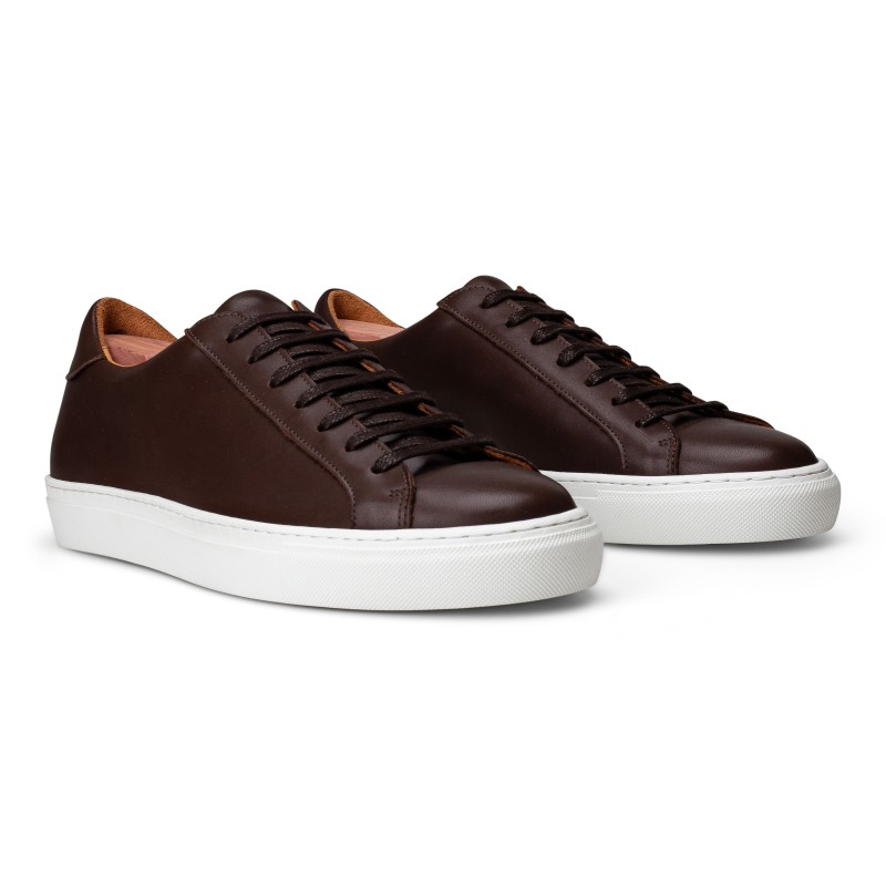 Skolyx Premium sneaker in dark brown leather | Skolyx