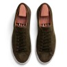 Skolyx Premium sneaker in Loden green suede