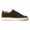 Skolyx Premium sneaker in Loden green suede