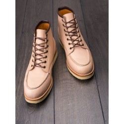 Midas x Skolyx x Dr. Sole Moc toe boot natural semi veg tan | Skolyx