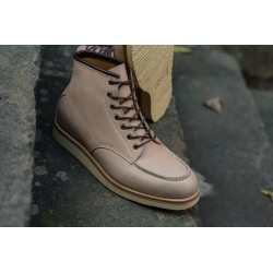 Midas x Skolyx x Dr. Sole Moc toe boot natural semi veg tan | Skolyx