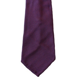 Plum tie in Grenadine 4-fold