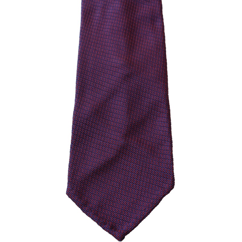 Plum tie in Grenadine 4-fold