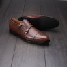 Skolyx double monk strap dark brown UK7 / EU41 - Seconds