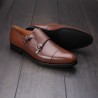 Skolyx double monk strap dark brown UK10 / EU44 - seconds