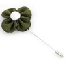 Lapel pin flower - green