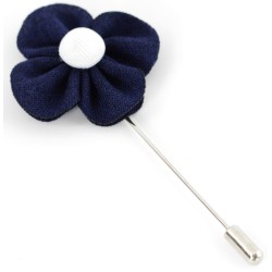 Lapel pin flower - blue