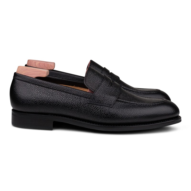 Skolyx penny loafer i sort grainlæder | Skolyx