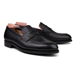 Skolyx penny loafer i sort grainlæder | Skolyx