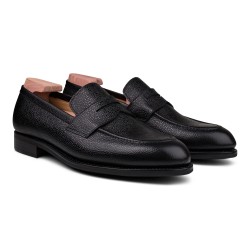 Skolyx penny loafer i sort grainlæder | Skolyx