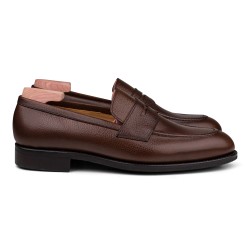 Skolyx penny loafer i brun grainlæder | Skolyx