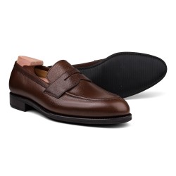 Skolyx penny loafer i brunt grain-lær | Skolyx