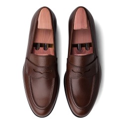 Skolyx Penny Loafer in brown grain | Skolyx