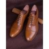 Skolyx light brown plain cap toe oxford | Skolyx