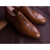 Skolyx light brown plain cap toe oxford | Skolyx