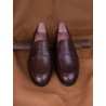 Skolyx Penny Loafer in brown grain | Skolyx