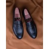 Skolyx penny loafer i sort grainlæder | Skolyx