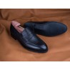 Skolyx penny loafer i sort grainlæder | Skolyx