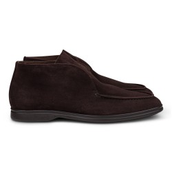 Yanko Traveler Shoes mørkebrun reverse kudu suede med mørk sål| Skolyx