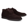 Yanko Traveler Shoes dark brown reverse kudu suede with dark sole | Skolyx