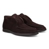 Yanko Traveler Shoes dark brown reverse kudu suede with dark sole | Skolyx