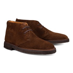 Yanko Stitchdown desert boot medium brown suede | Skolyx